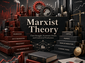 Marxist Theory — Explains Society Through Class Struggle, Economic Power, and Control of Production