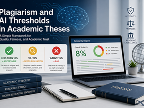 Plagiarism and AI Thresholds in Academic Theses: A Simple Framework for Quality, Fairness, and Academic Trust