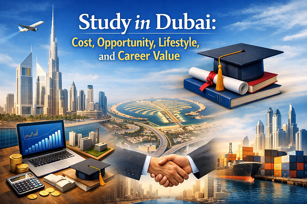 Study in Dubai: Cost, Opportunity, Lifestyle, and Career Value