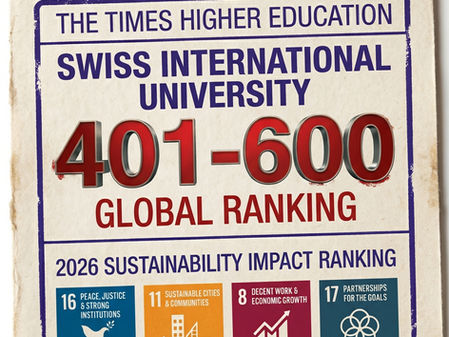 दुनिया की टॉप 500 यूनिवर्सिटीज़ में शामिल हुई स्विस इंटरनेशनल यूनिवर्सिटी, QS में भी मिला 5-स्टार रेटिंग