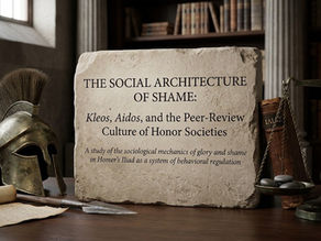The Social Architecture of Shame: Kleos, Aidos, and the Peer-Review Culture of Honor Societies