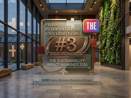 Swiss International University Achieves Top 3 Ranking in German-Speaking Region for Sustainability Impact