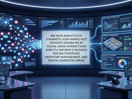 Big Data Analytics in E-Markets: How Mining Vast Datasets Generated by Social Media Interactions Directly Informs E-Business Pricing Strategies, Inventory Management, and Digital Marketing Spend