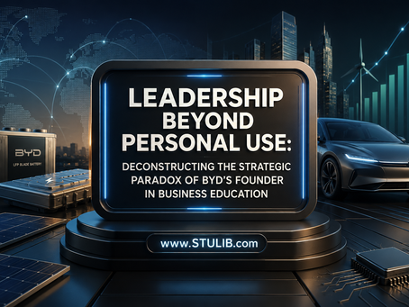 Leadership Beyond Personal Use: Deconstructing the Strategic Paradox of BYD’s Founder in Business Education