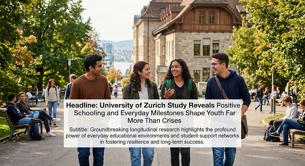 University of Zurich Study Reveals Positive Schooling and Everyday Milestones Shape Youth Far More Than Crises