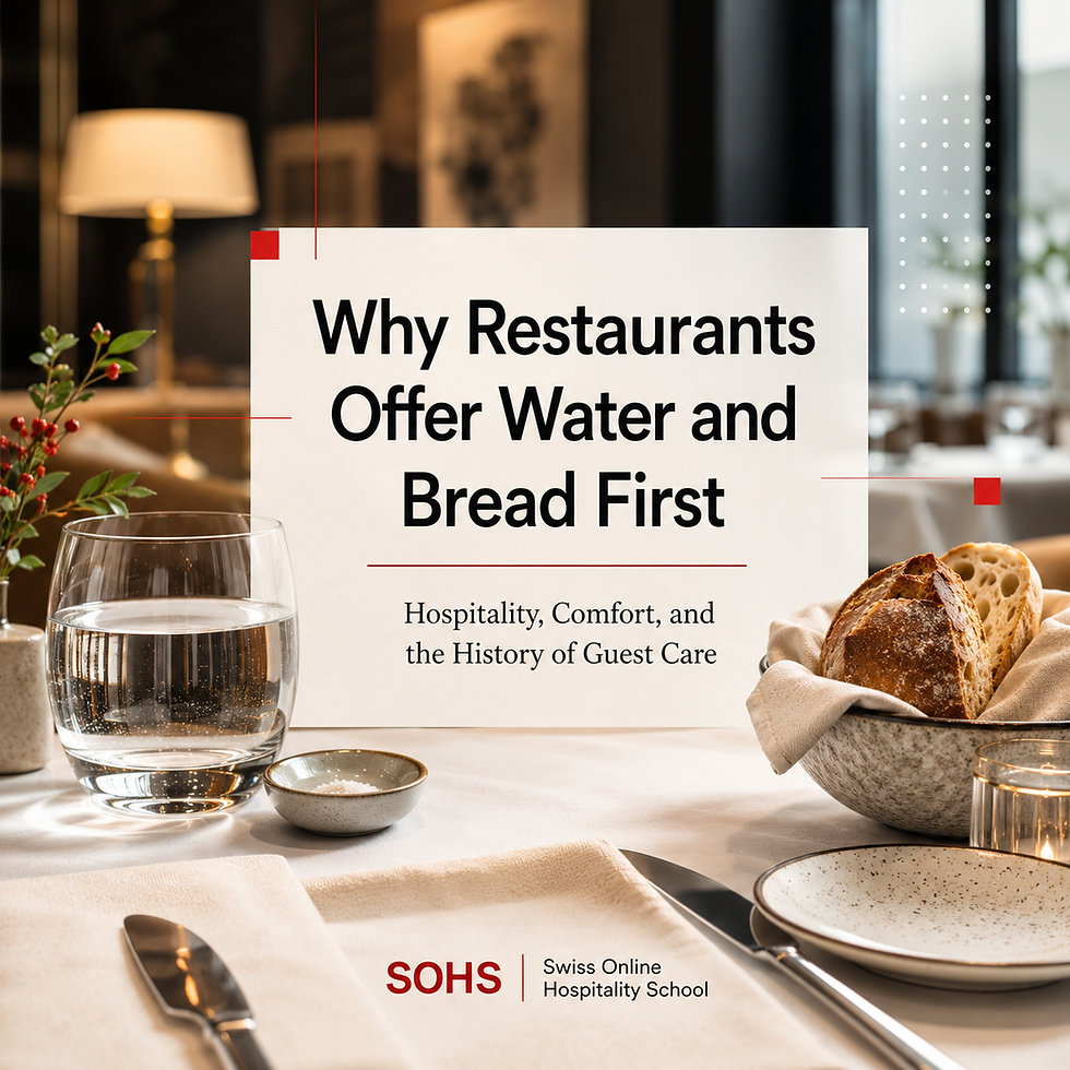 Why Restaurants Offer Water and Bread First: Hospitality, Comfort, and the History of Guest Care