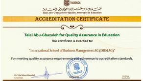 🌍 SII — Swiss International Institute в Дубае, являющийся частью ISBM Business School в Швейцарии, аккредитован TAG‑EDUQA (Абу‑Газале)