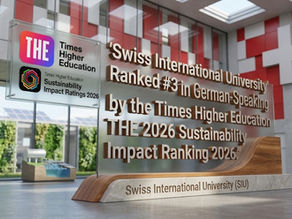 Swiss International University Rises to #3 in German-Speaking Countries in the THE 2026 Sustainability Rankings