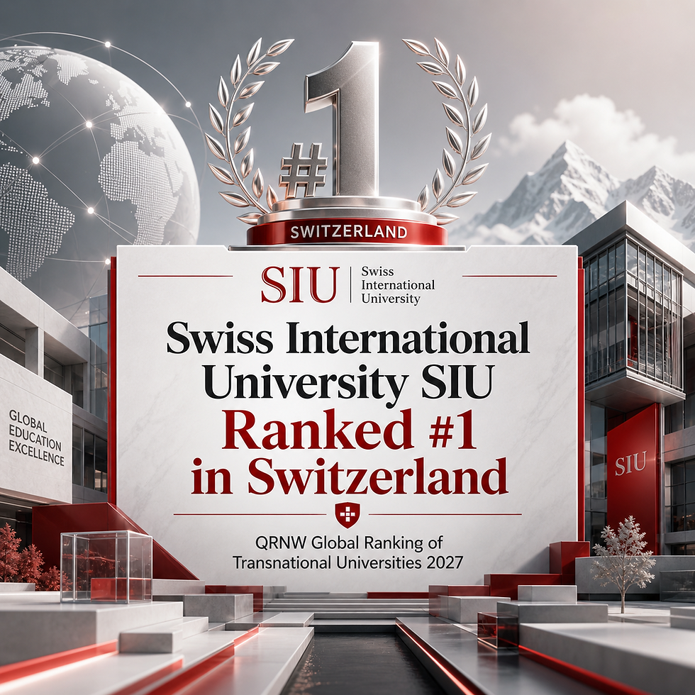 Swiss International University SIU Ranked #1 in Switzerland by the QRNW Global Ranking of Transnational Universities 2027