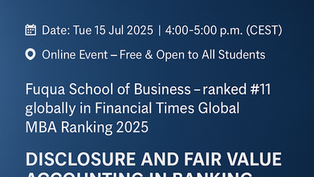 Gast von der Fuqua School of Business – Nummer 11 der Welt