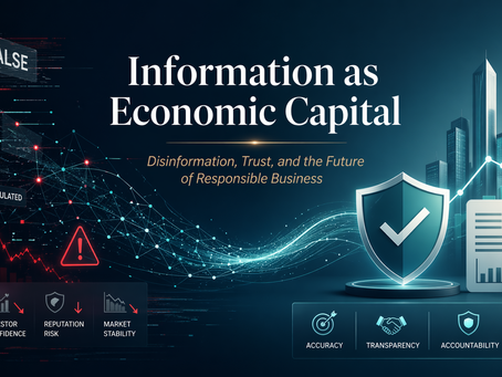 المعلومات كرأس مال اقتصادي: التضليل الإعلامي والثقة ومستقبل الأعمال المسؤولة