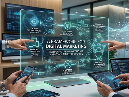 A Framework for Digital Marketing: How Digital Technologies, Devices, and Platforms Reshape the Marketing Mix and Consumer Touchpoints