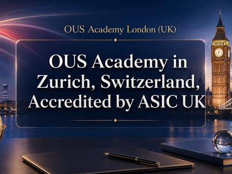 أكاديمية أو يو إس في زيورخ، سويسرا، المعتمدة من هيئة ASIC البريطانية