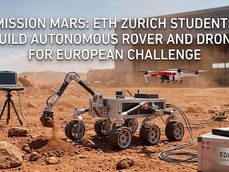 Mission Mars: ETH Zurich Students Build Autonomous Rover and Drone for European Challenge