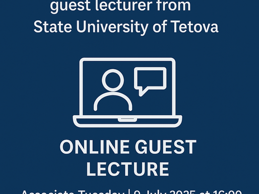 Guest Lecturer from the State University of Tetova