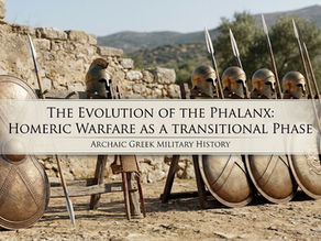 The Evolution of the Phalanx: Homeric Warfare as a Transitional Phase in Archaic Greek Military History