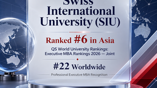 الجامعة السويسرية الدولية تحقّق المركز السادس في آسيا ضمن تصنيفات كيو إس العالمية للجامعات: تصنيفات ماجستير إدارة الأعمال التنفيذي 2026 — البرامج المشتركة