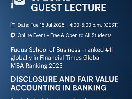 Guest from Fuqua School of Business – World’s #11 Business School