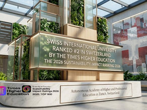 Swiss International University Achieves #2 National Position in THE 2026 Sustainability Impact Rankings
