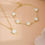 Thumbnail: Set Necklace and Bracelet five-leaf clover