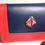 Thumbnail: Handbag - Genuine Leather blue and red with Agate Stone and Crystals.