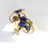 Thumbnail: Green & Blue Symphony - Statement Ring - Corals and Emerald Stones.