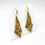 Thumbnail: Gold Plated Earrings with Black Crystals