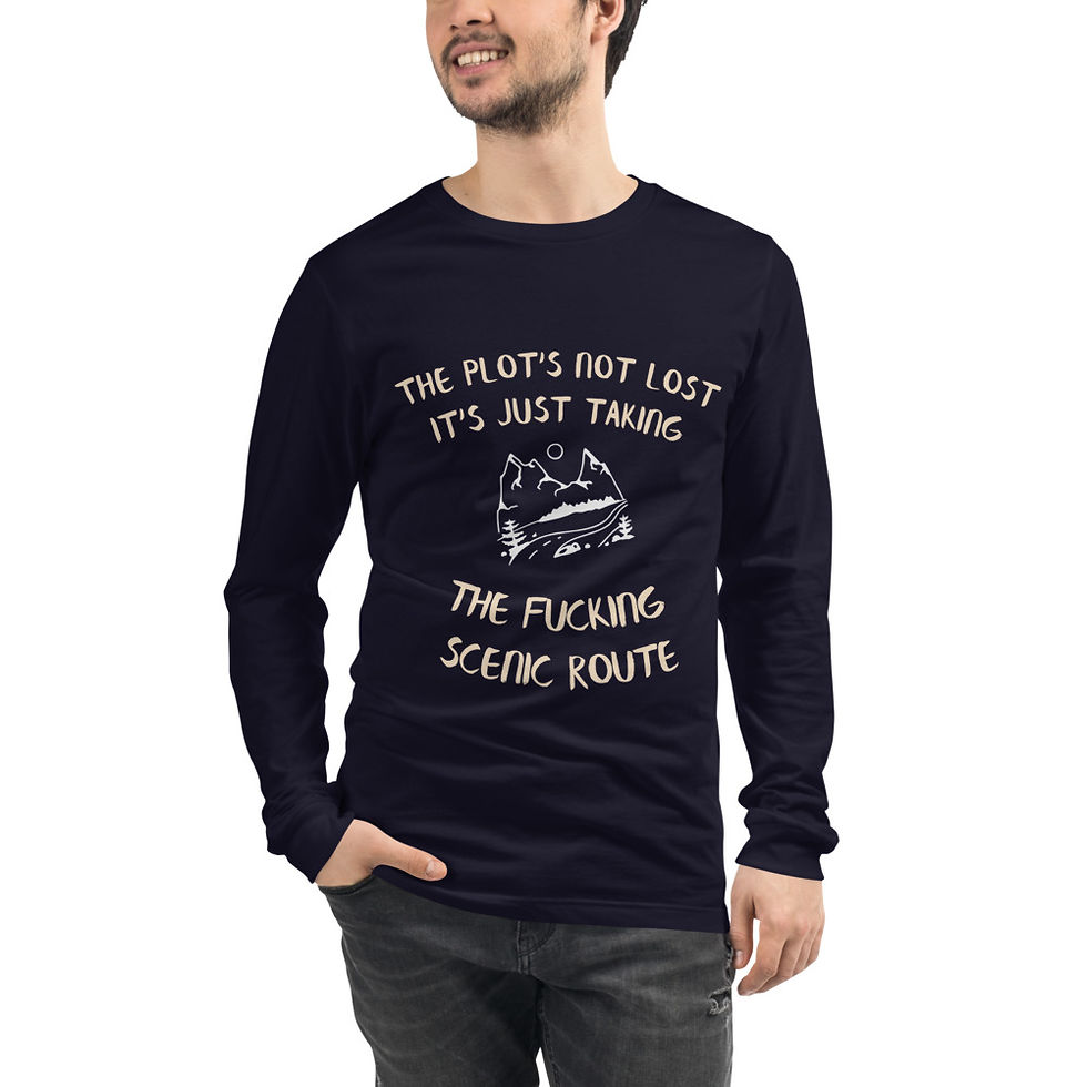 Thumbnail: The plot's not lost - Long Sleeved T - Cheeky Literature