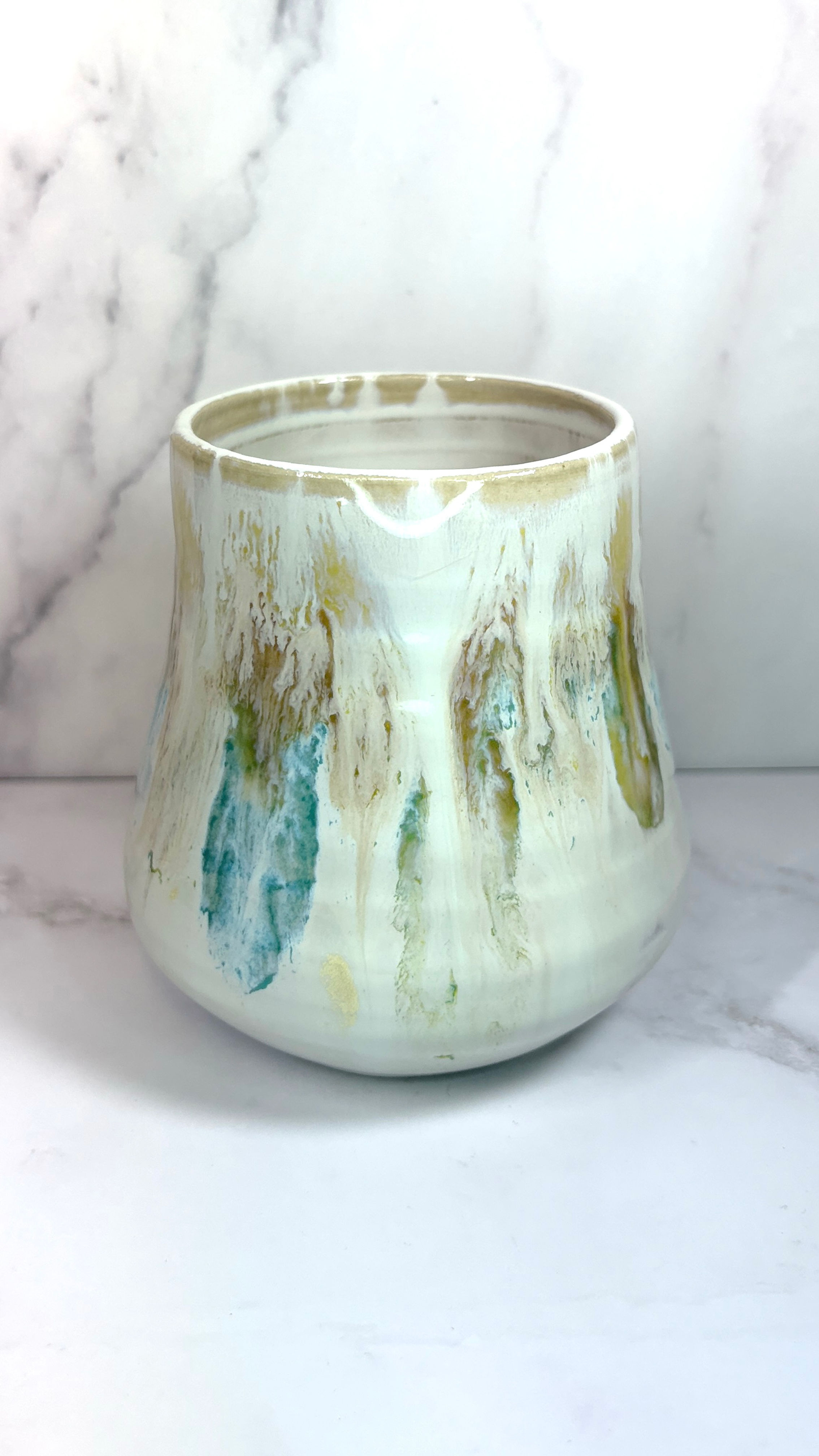 Stemless Wine Glass — Misty Moss