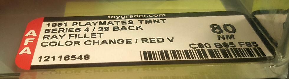 Thumbnail: 1991  TMNT 44  Back  AFA Graded 80NM Ray Fillet Color Change Red  V Unpunched