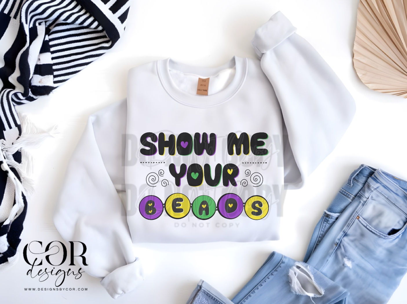 Show Me Your Beads | Mardi Gras | Digital Downloads