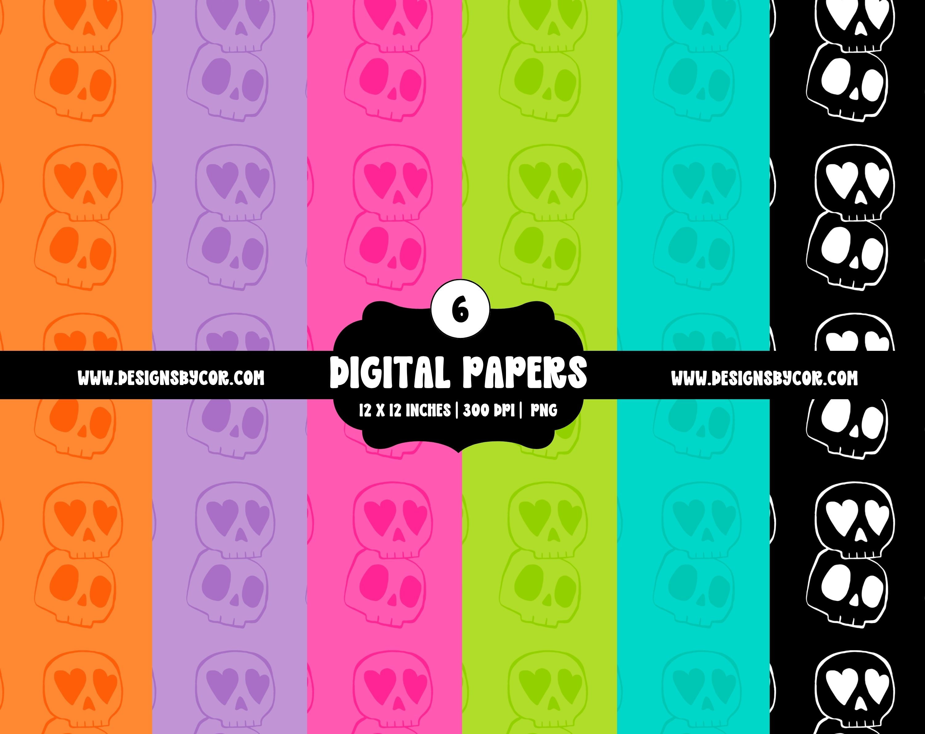 Halloween Digital Paper | Design Elements And Clipart | Digital Download