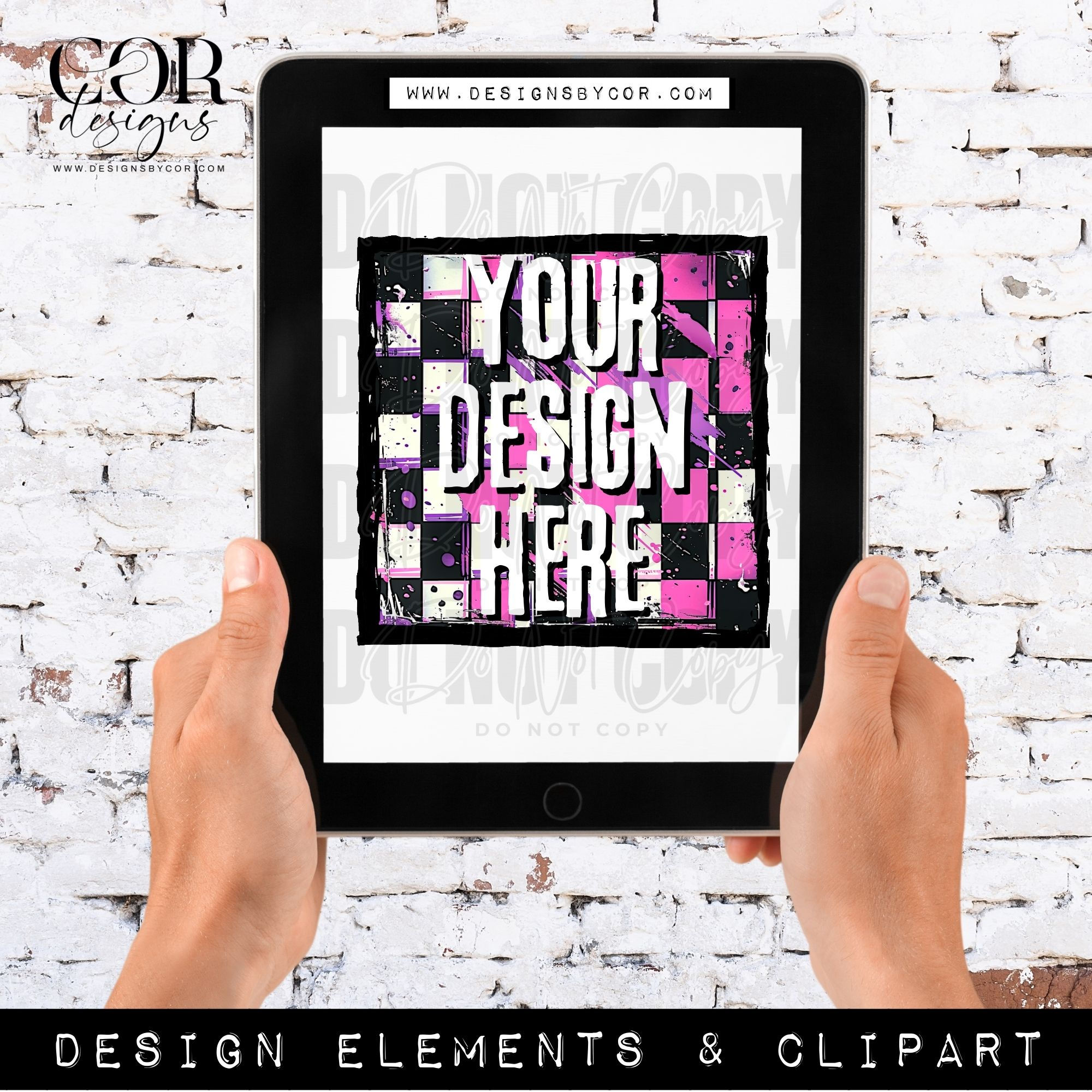 Checkered Design Element | Digital Download