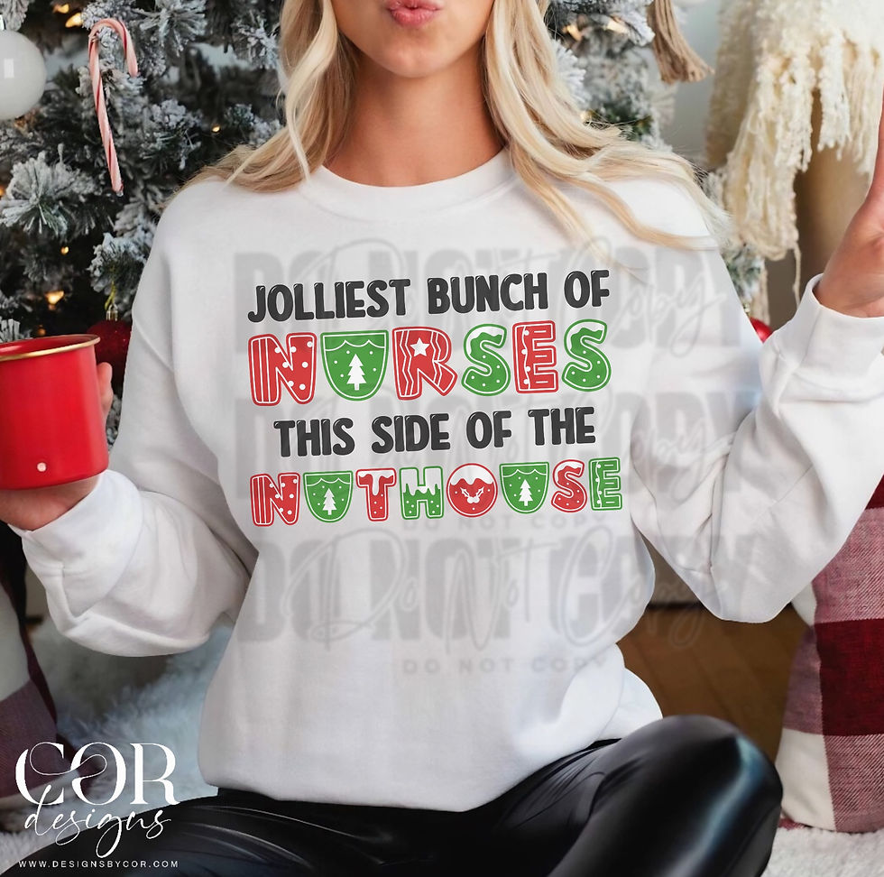 Jolliest Bunch Of Nurses | Christmas | Digital Downloads