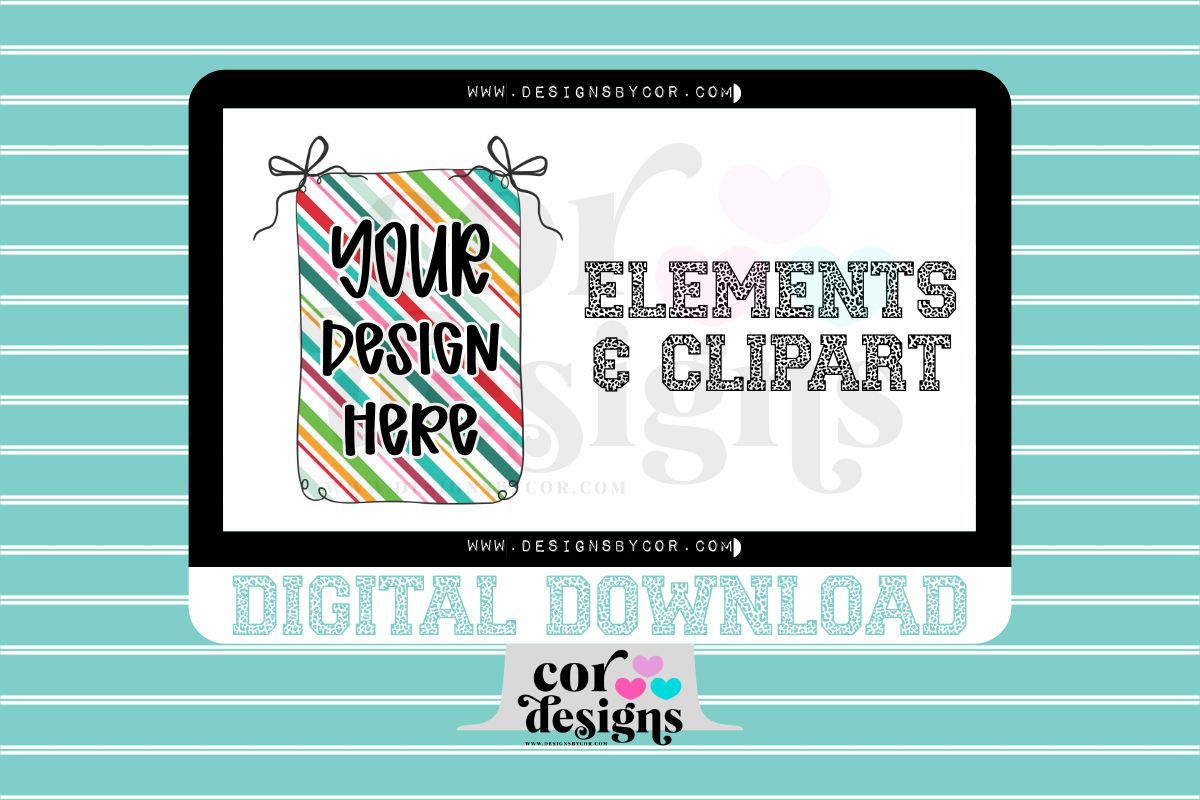 Bow Frame | Design Elements And Clipart | Digital Download