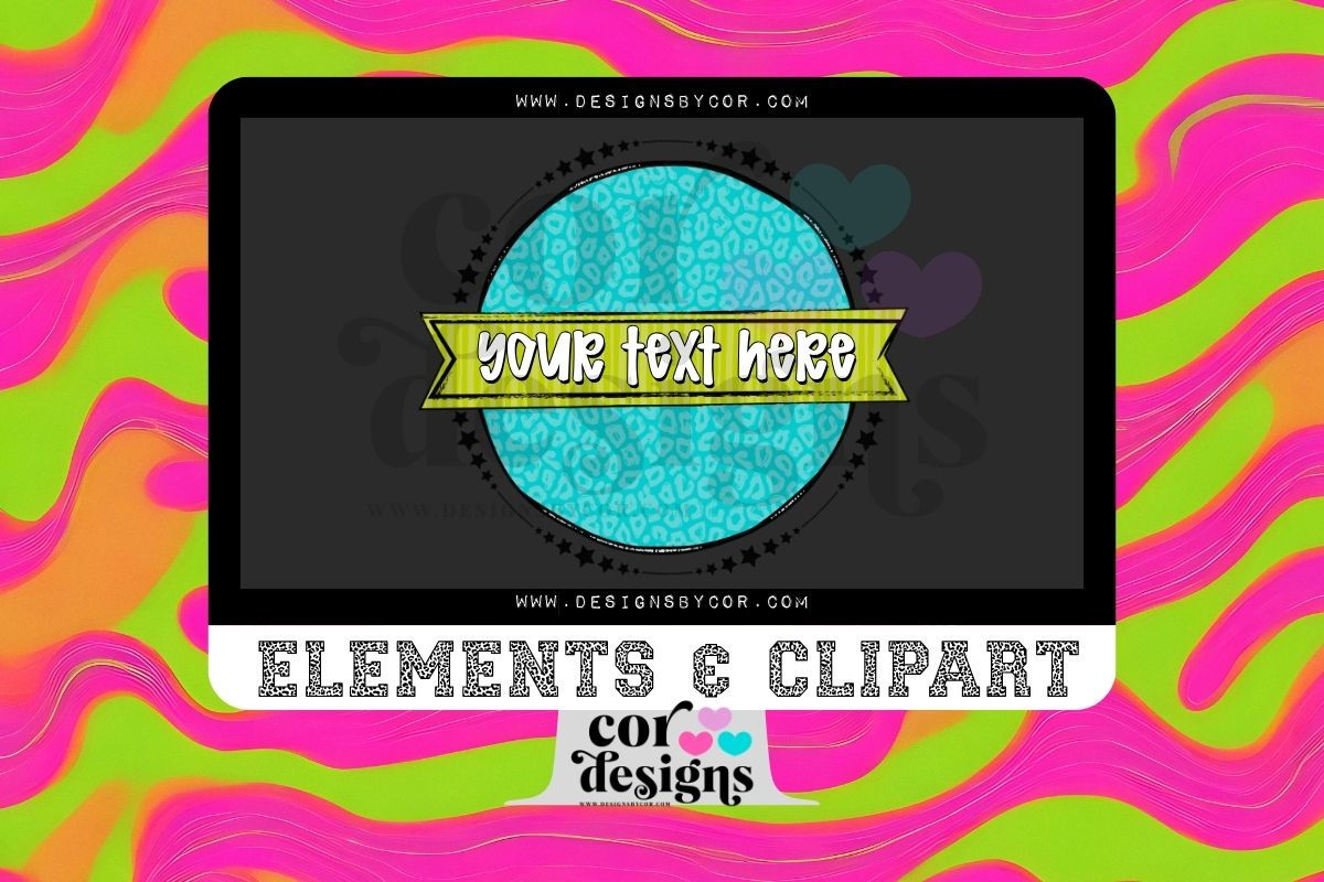 Circle Background | Elements And Clipart | Digital Download