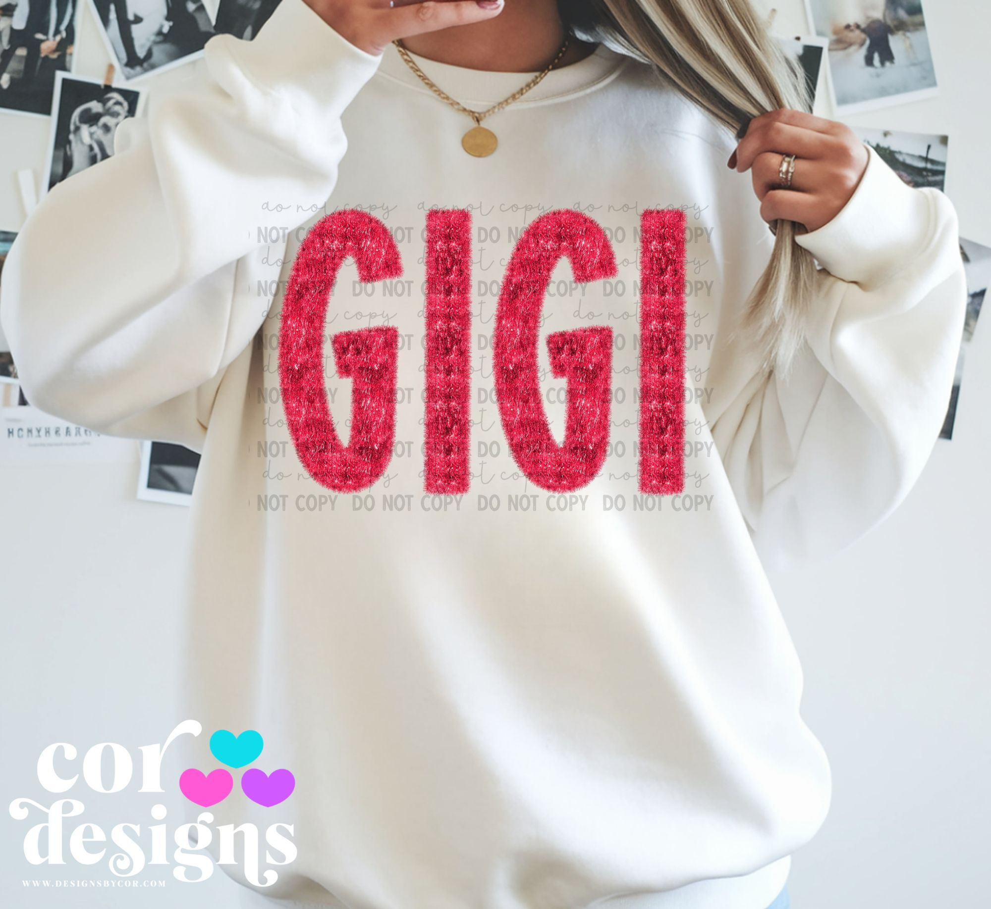 Gigi Faux Tinsel | Christmas | Digital Downloads
