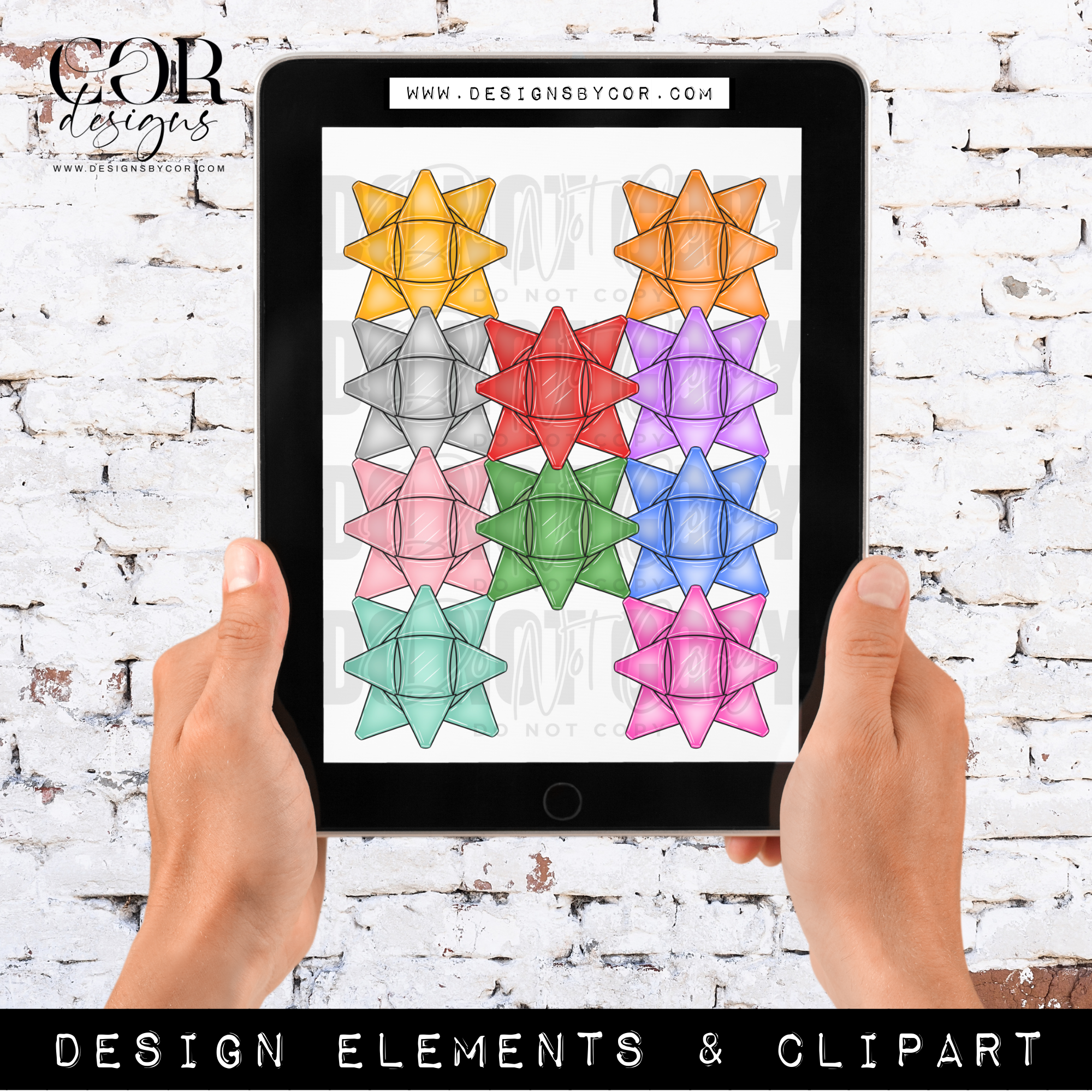 Gift Bow Bundle | Design Elements And Clipart | Digital Download