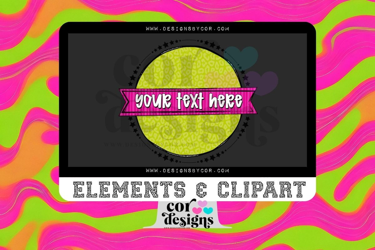 Circle Background | Elements And Clipart | Digital Download