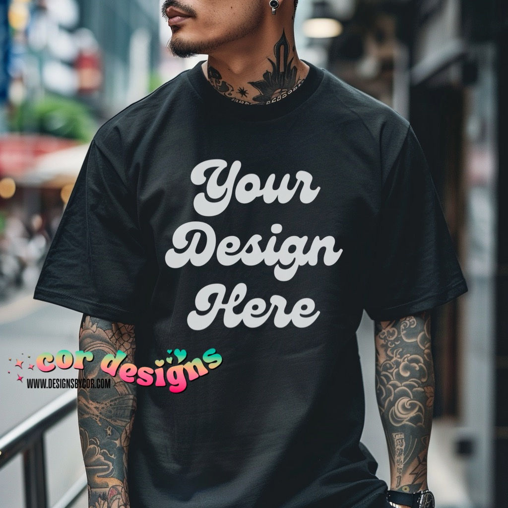 Short Sleeve Mock-Up | Men's Mock-Up | Digital Download
