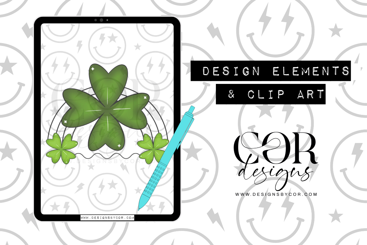 Clover Clipart | Design Elements And Clipart | Digital Download