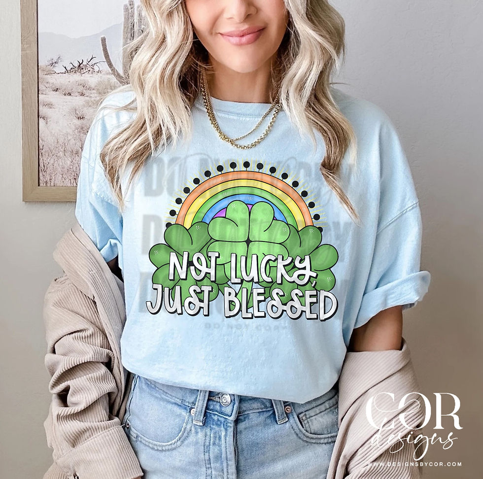 Not Lucky Just Blessed | St. Patrick's Day | Digital Downloads