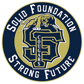 Sumner-Fredericksburg Community School District Logo, with text that reads: "Solid Foundation, Strong Future"