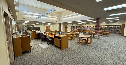 Photo of the current library at Atlantic High School