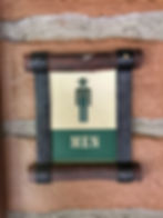 Men's Loo Signage, Pioneer Hall, Fort Wilderness