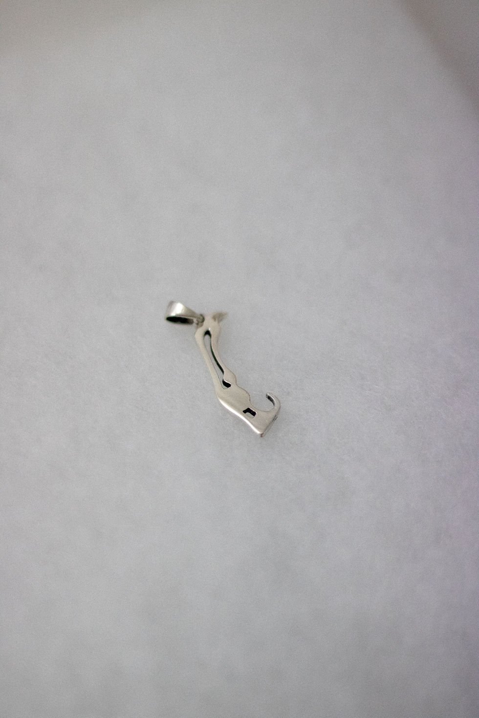 Pendentif en argent, Carte des Îles #PEND-206AR