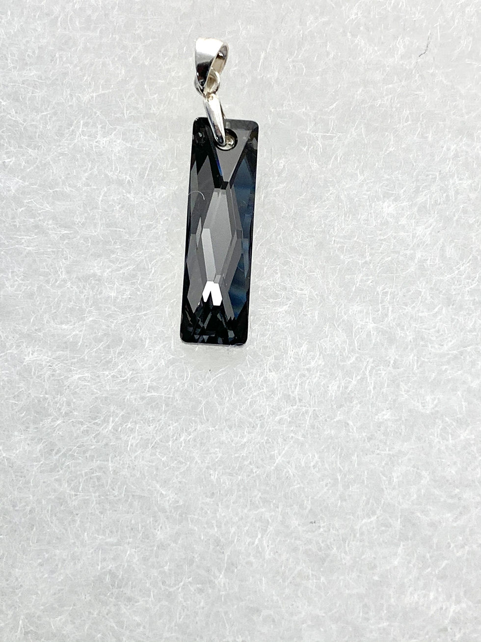 Reine baguette de Swarovski & argent 9.25 #PEND-186A