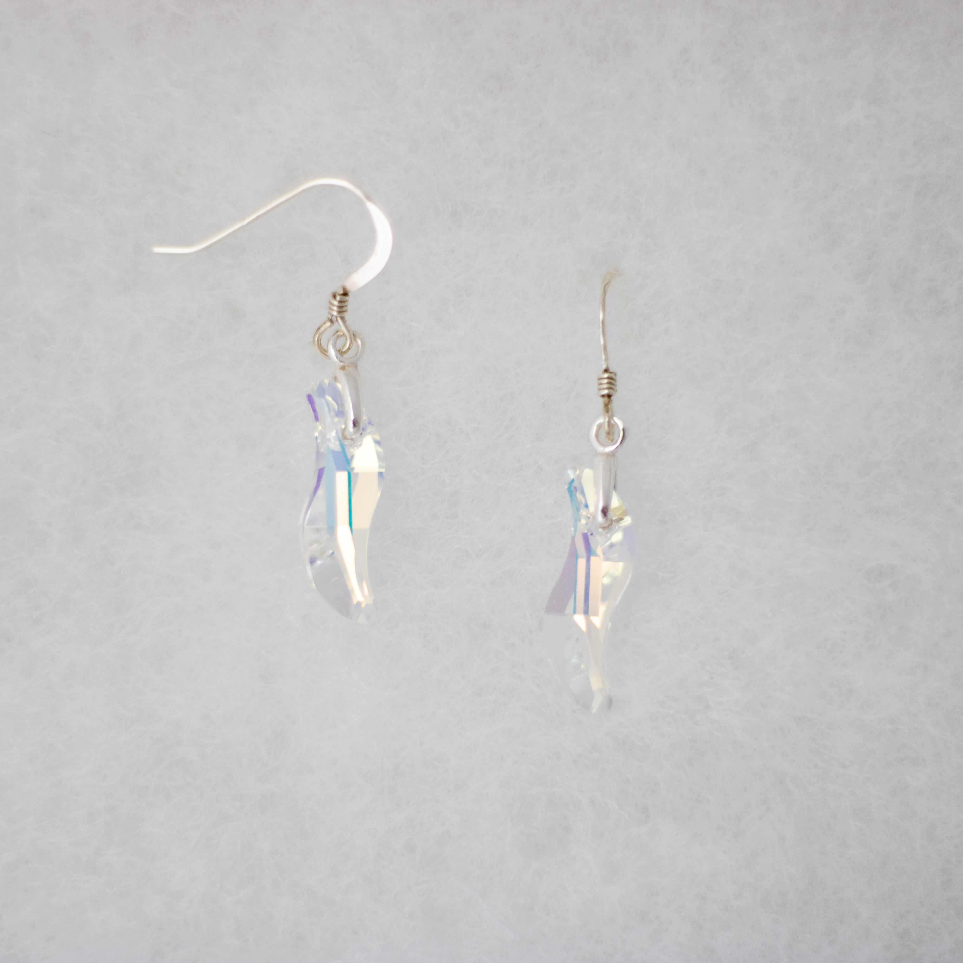 Vague Swarovski & argent 9.25 #BO-169A
