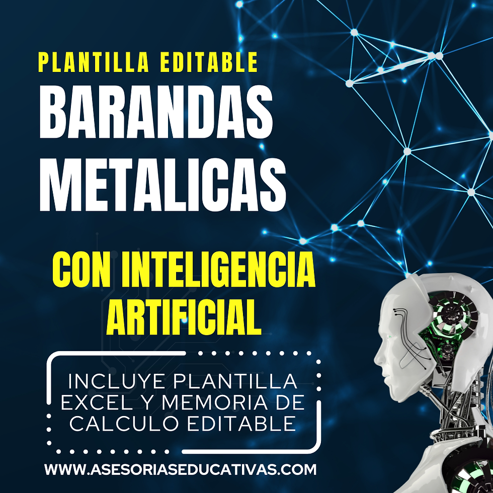 Barandas metálicas con IA