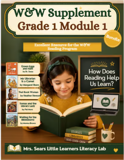 BUNDLE Grade 1 Module 1 Literacy | How Does Reading Help Us Learn? Over 1